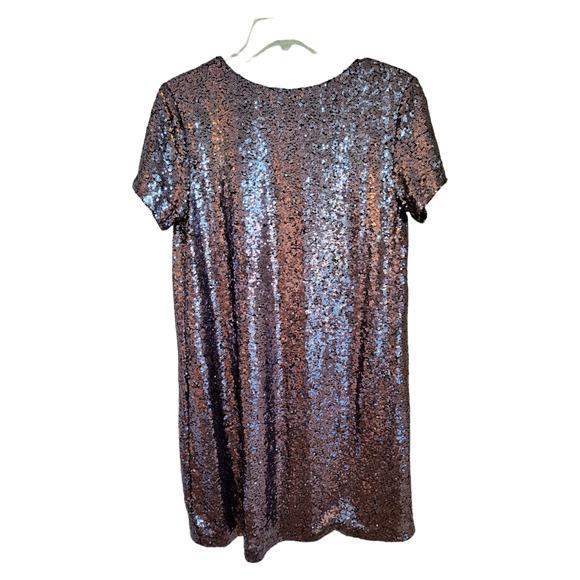 Lulus Light Up The Night Sequin Dress Women's Size S Purple Mini Shift Lined - Picture 4 of 14